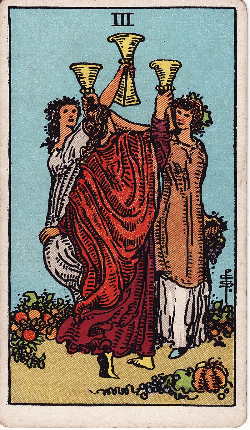 聖杯三 THREE OF CUPS