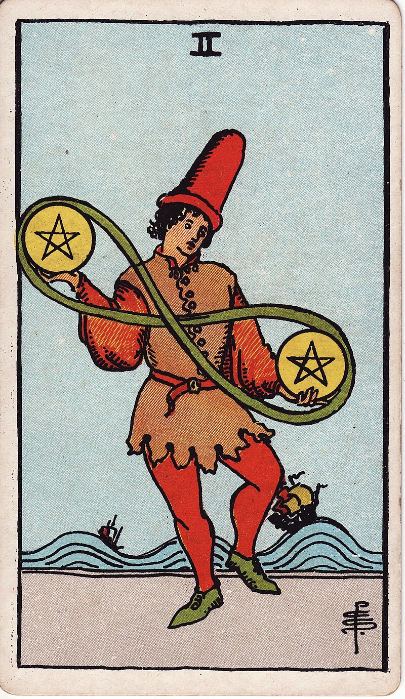 錢幣二 TWO OF PENTACLES