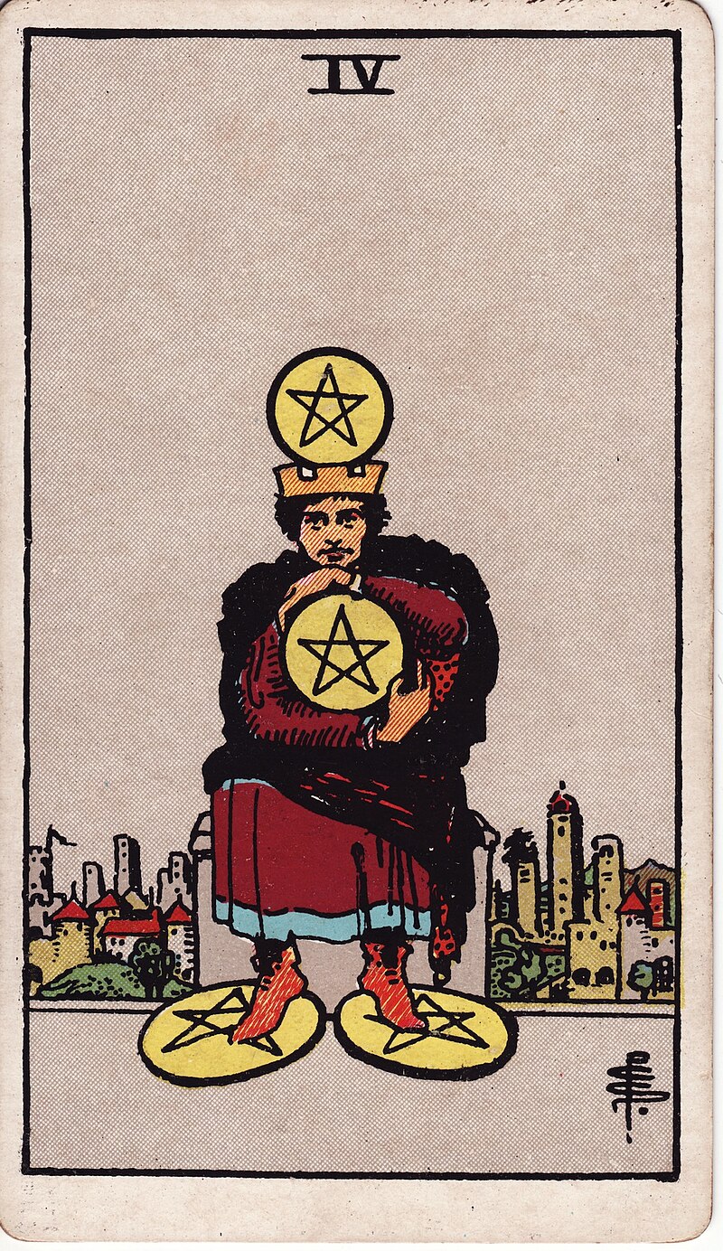 錢幣四 FOUR OF PENTACLES