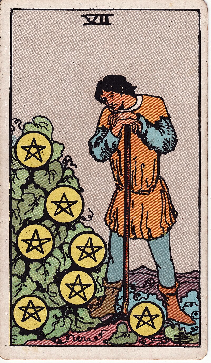 錢幣七 SEVEN OF PENTACLES