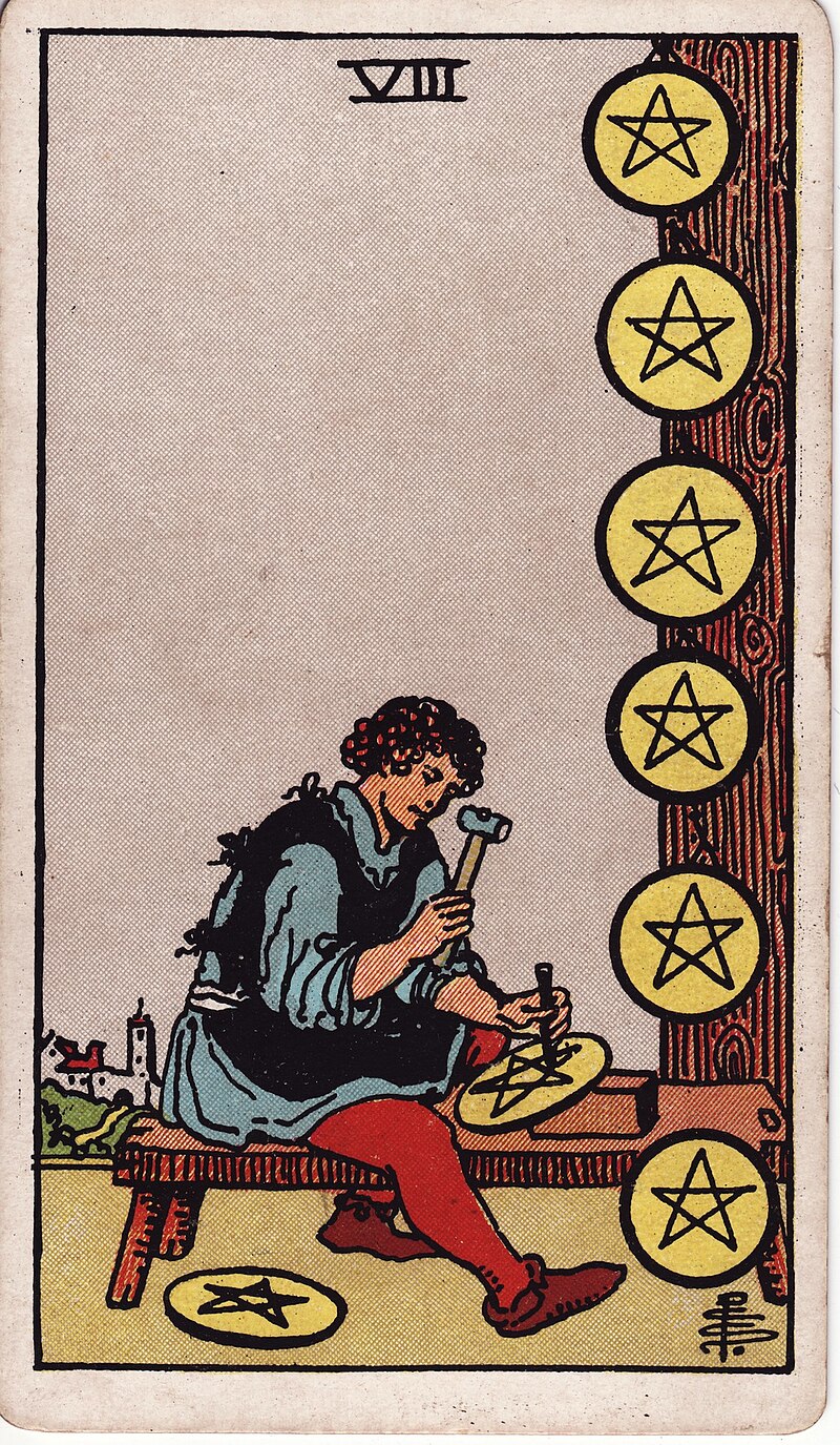 錢幣八 EIGHT OF PENTACLES