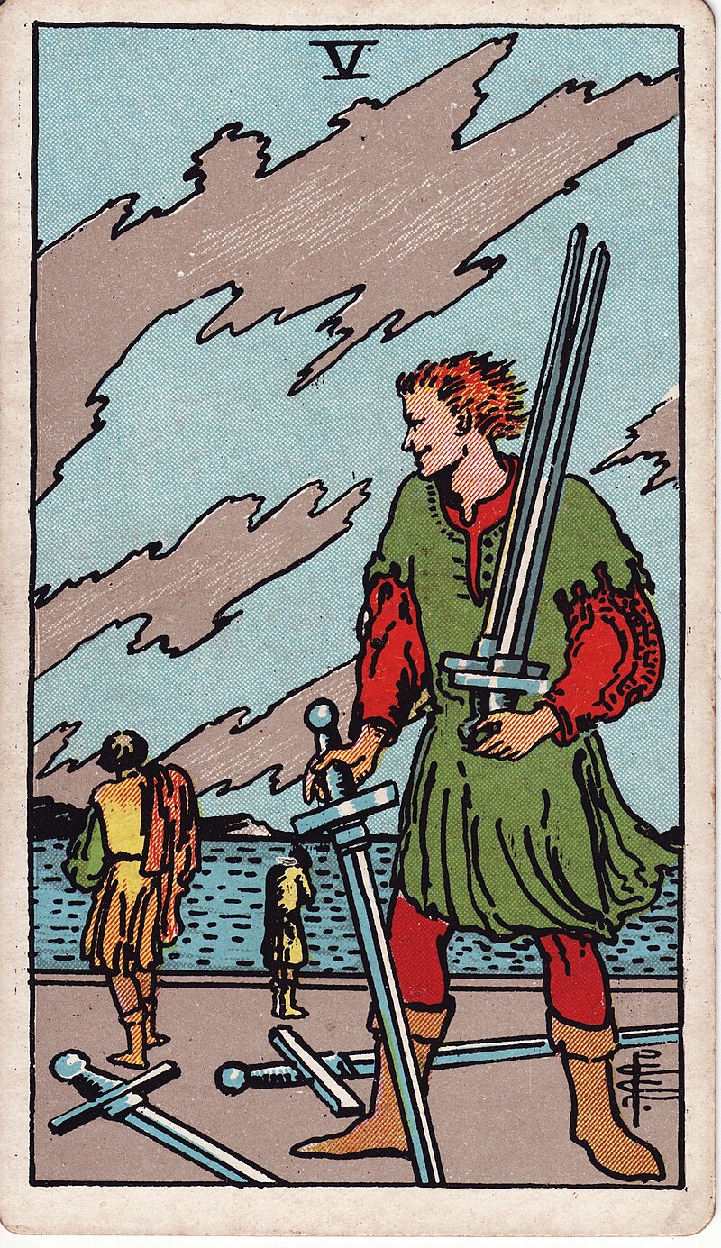 寶劍五 FIVE OF SWORDS