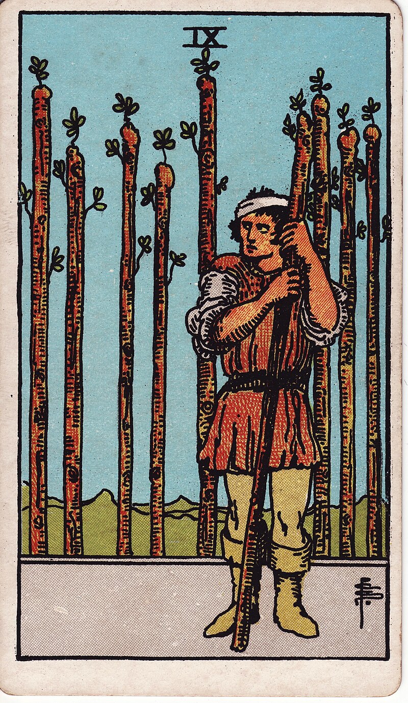權杖九 NINE OF WANDS